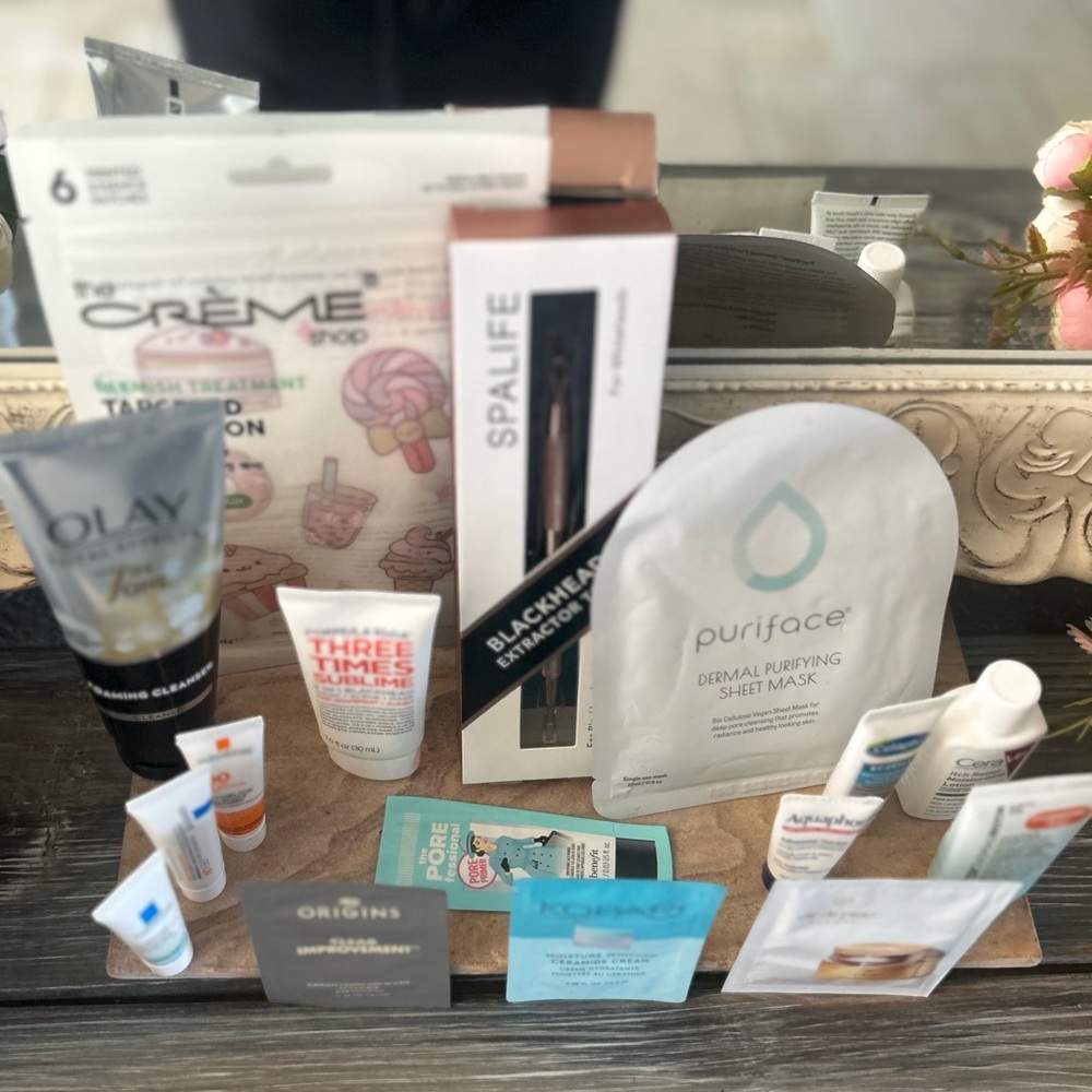 Skincare Acne Blemishes Pore Treatment Bundle & Blackhead Extractor